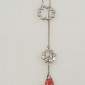 16. Pendant, 18kt gold, diamonds, rubelite 
