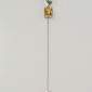 13. Pendant, 18kt gold, garnet, citrine, diamond 