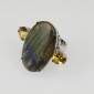 10. Ring, 18kt gold labradorite, citrines 