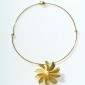 1. Neckpiece, 18kt gold, diamonds, pearl