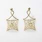 22. Earpieces, 18kt gold, diamonds 