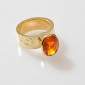 6. Ring, 18kt gold, fire opal 