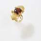 6. Ring, 18kt gold, hessonite, diamonds