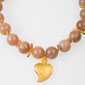 13. Neckpiece, of gold plated silver, moonstones 