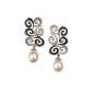 9. Earpieces, 18kt gold, diamonds 