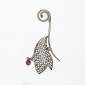 7. Brooch/pendant, 18kt gold, diamonds, tourmaline 