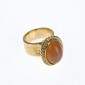 5. Ring, 18kt gold, moonstone, diamonds 