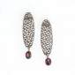 9. Earpieces, 18kt gold, diamonds, tourmalines 
