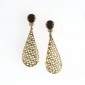 3. Earpieces, 18kt gold, diamonds, garnets 