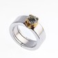 12. Open up ring, 18kt gold, diamond