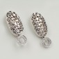 5. Earpieces, 18kt gold, diamonds