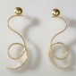 2. Earpieces, 18kt gold, diamonds