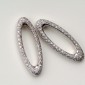 5. Earpieces, 18kt gold, diamonds