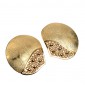 4. Earpieces, 18kt gold, filigree / diamonds