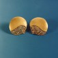 11. Earpieces, 18kt gold, filigree