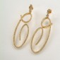 5. Earpieces, 18kt gold, diamonds