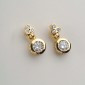 11. Earpieces, 18kt gold, diamonds