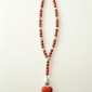 21. Neckpiece, root coral, silver 925o 