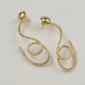 4. Earpieces, 18kt gold, diamonds