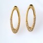 4. Earpieces, 18kt gold, diamonds