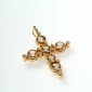 5. Cross, 18kt gold, tourmalines, diamonds