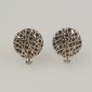 4. Earpieces, 18kt gold, diamonds