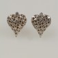 3. Earpieces, 18kt gold, diamonds