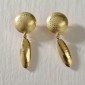 4. Earpieces, 18kt gold, diamonds