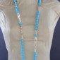 26. Neckpiece, turquoise, beryls, silver 925o