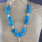 25. Neckpiece, turquoise, silver 925o 