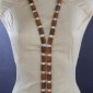 21. Neckpiece, moss agate,  silver 925o 