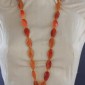 19. Neckpiece, cornelian, gold plated silver 925o 