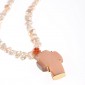 12. Neckpiece, 18kt gold, pearls, coral, diamonds 