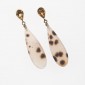12. Earpieces, 18kt gold, citrines, diamonds 