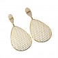 17. Earpieces, 14kt gold, diamonds