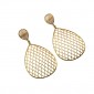 18. Earpieces, 14kt gold, diamonds