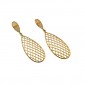 14. Earpieces, 14kt gold, diamonds