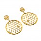 13. Earpieces, 14kt gold, diamonds 