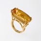 7. Ring, 18kt gold, citrine, diamonds 