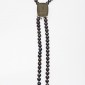 8. Pendant /brooch, 18kt gold, Tahitian pearls, crystallized agate 