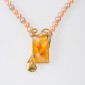 1. Neckpiece, 18kt gold, moss agate, diamonds, pearls 