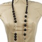 8. Neckpiece, black onyx,  silver 925o 