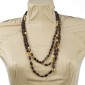 10. Neckpiece, garnet, gold plated  silver 925o 