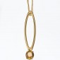 3. Pendant, 18kt gold, whisky citrine