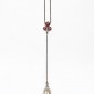 15. Pendant, 18kt gold, diamonds, tourmalines, pearls