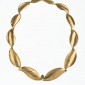 13. Neckpiece, 18kt gold, emeralds