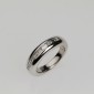 10. Ring half eternity, 18kt gold, princess cut and bacquette diamonds