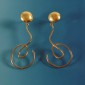 15. Earpieces, 18kt gold 