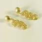6. Earpieces, 18kt gold