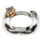 13. Open up ring, 18kt gold, diamond